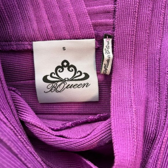 BQueen Purple Band Dress - Size Small - Picture 6 of 8